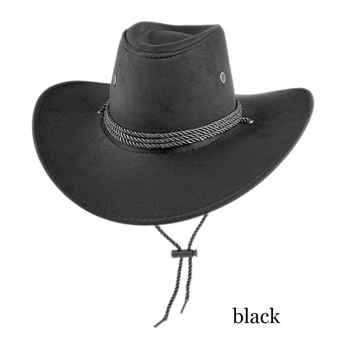 Fashion National Retro Drawstring Jazz Western cowboy hat 13