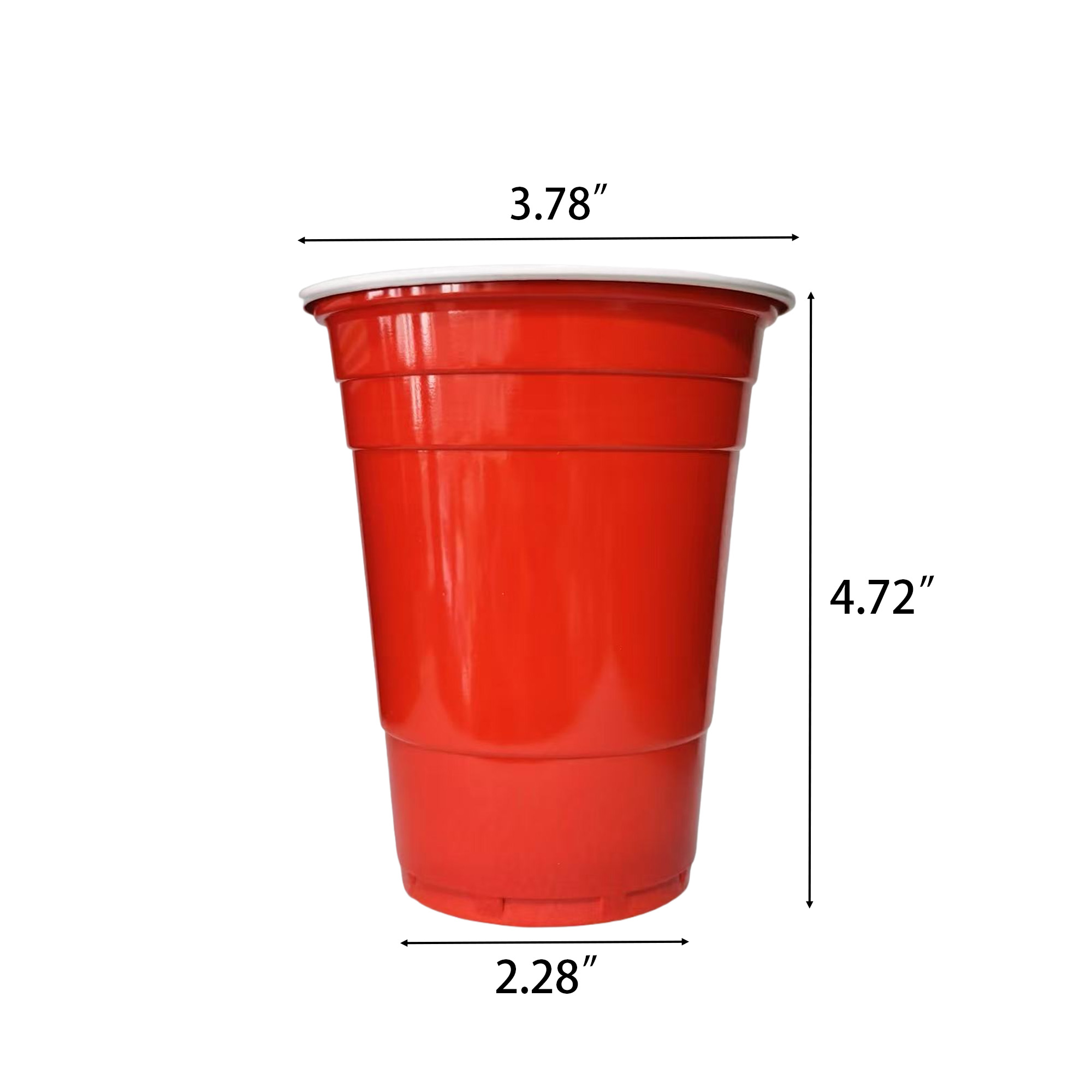 16oz Multi - Color Plastic Party Game Cups 2