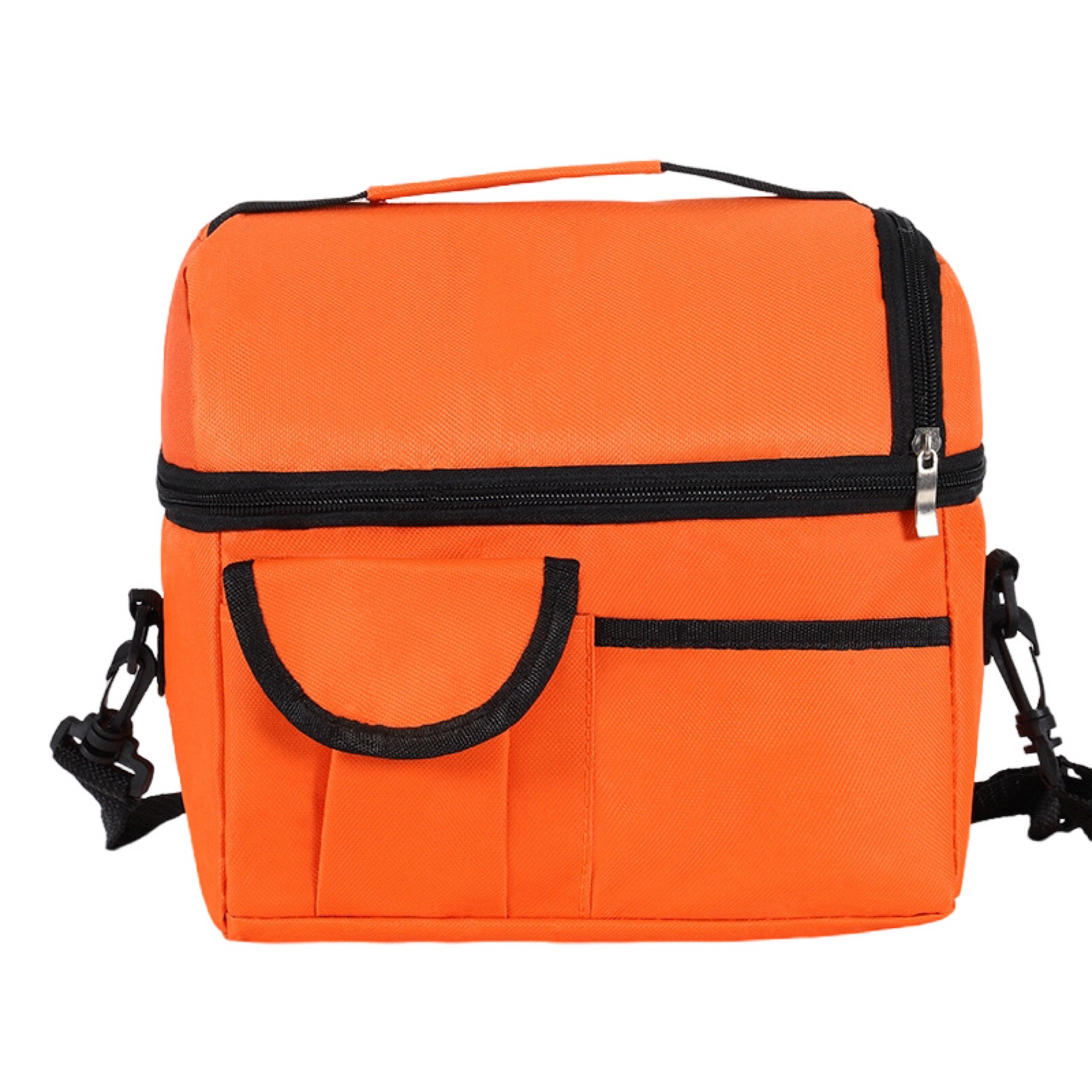 Portable Insulated Cooler Lunch Bag With Side Pocket 8