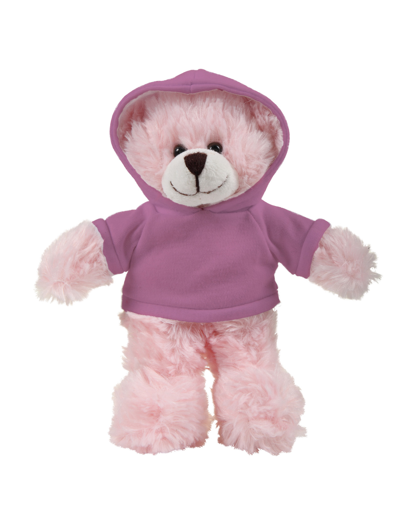soft plush Pink Bear with hoodie 25