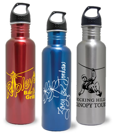 24oz USA Made Aluminum Bottle - BPA Free, custom water bottle with logo imprint 2