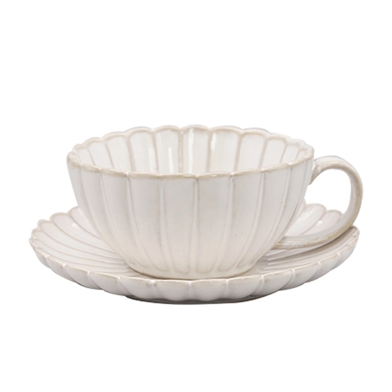 Custom 5.4 OZ. Ceramic Tea Cup Coffee Mug with Saucer Set 8