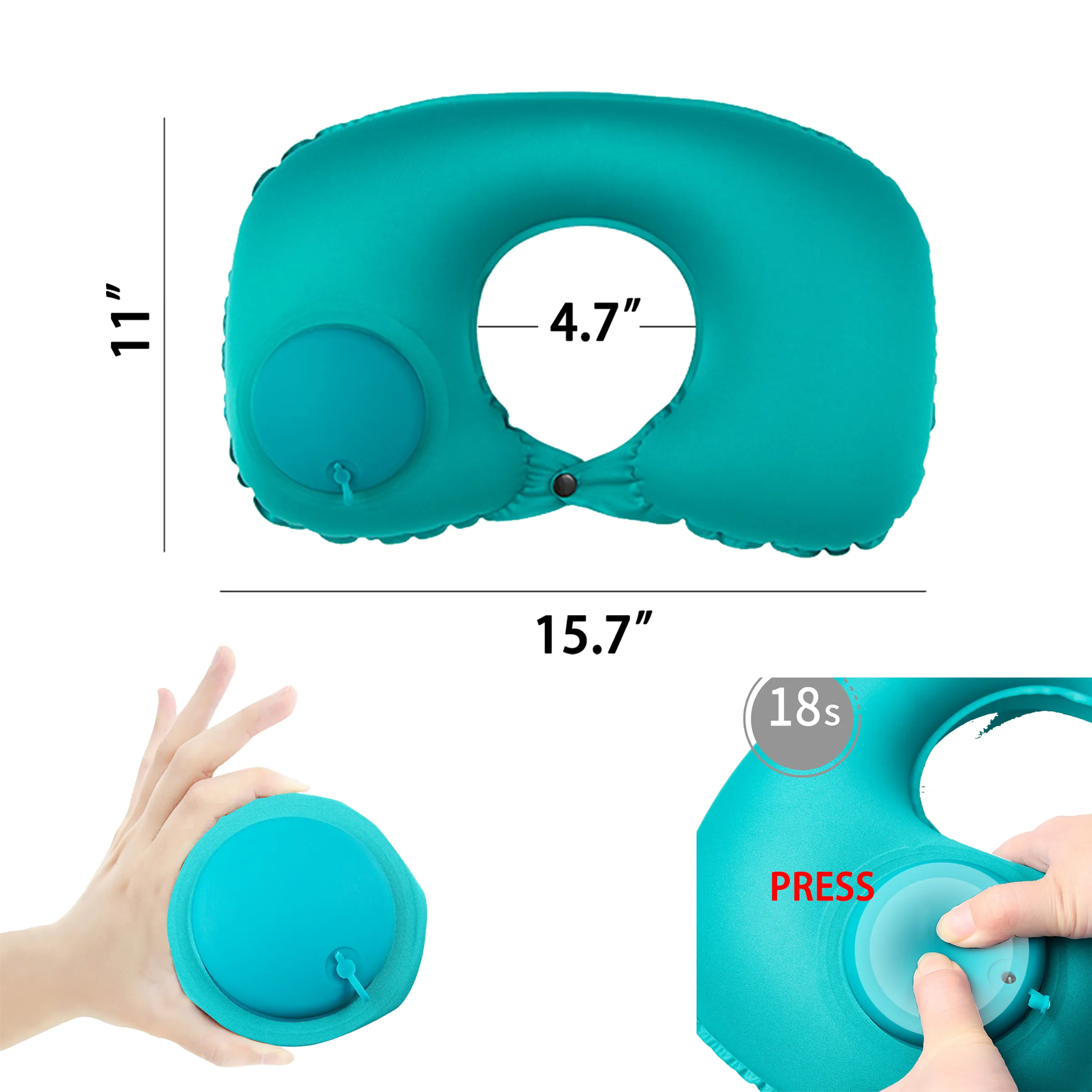 Airplane Travel Inflatable Neck Pillow 7