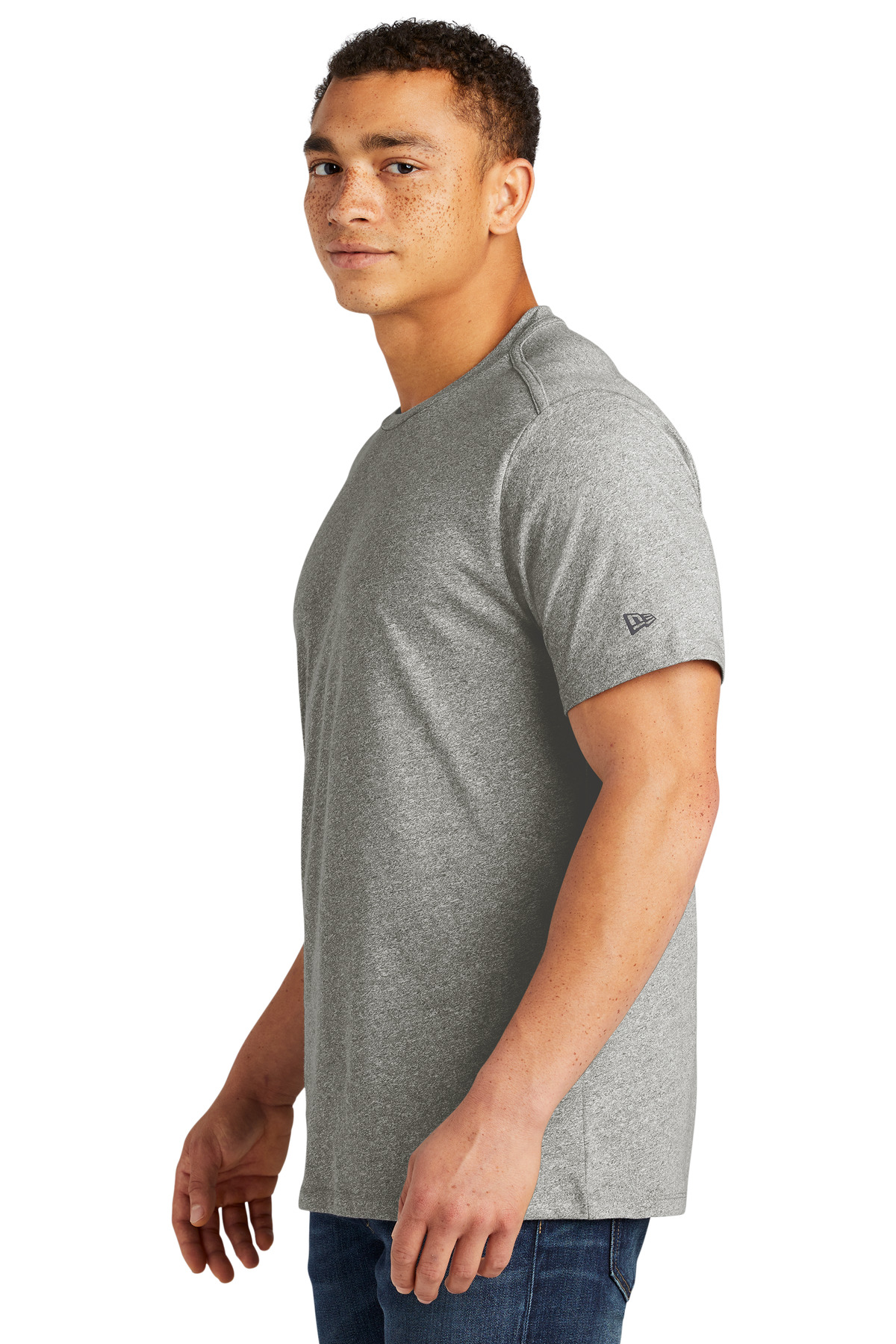 New Era Heritage Blend Crew Tee. NEA100 110