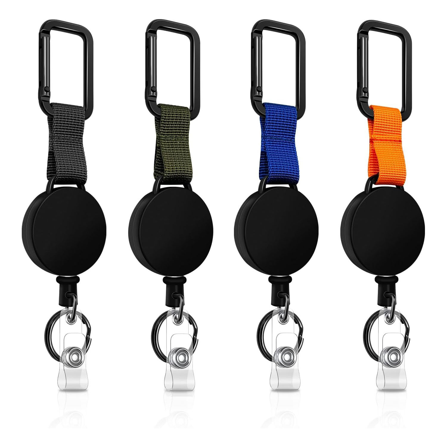 Retractable Badge Holder W/ Carabiner 2