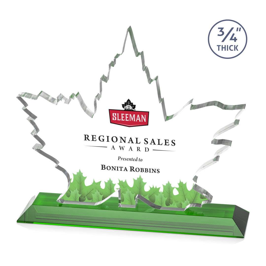 Maple Leaf VividPrint™ Award - Green 8