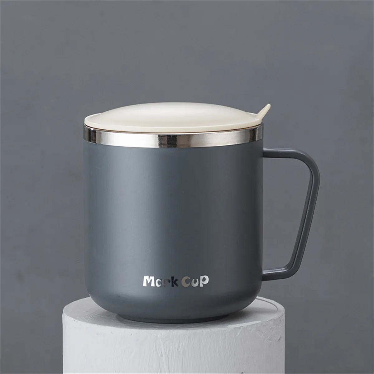 13 oz Insulated Coffee Mug with Handle and Lid 5