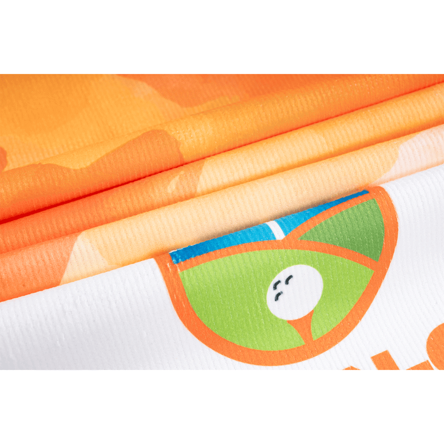 Sublimation Microfiber Terry Caddy Towel with Carabiner -