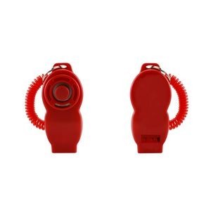 Whistle Durable Metal Pet Training Clicker With Wrist Band 3