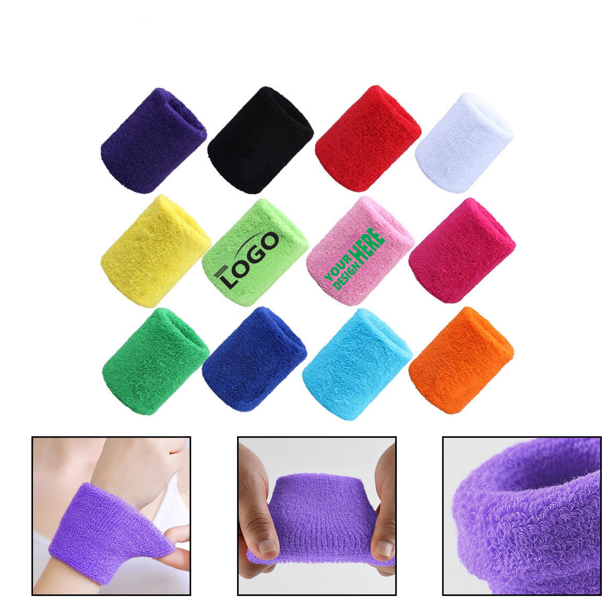 FlexSport Cotton Sweat Wristband 2
