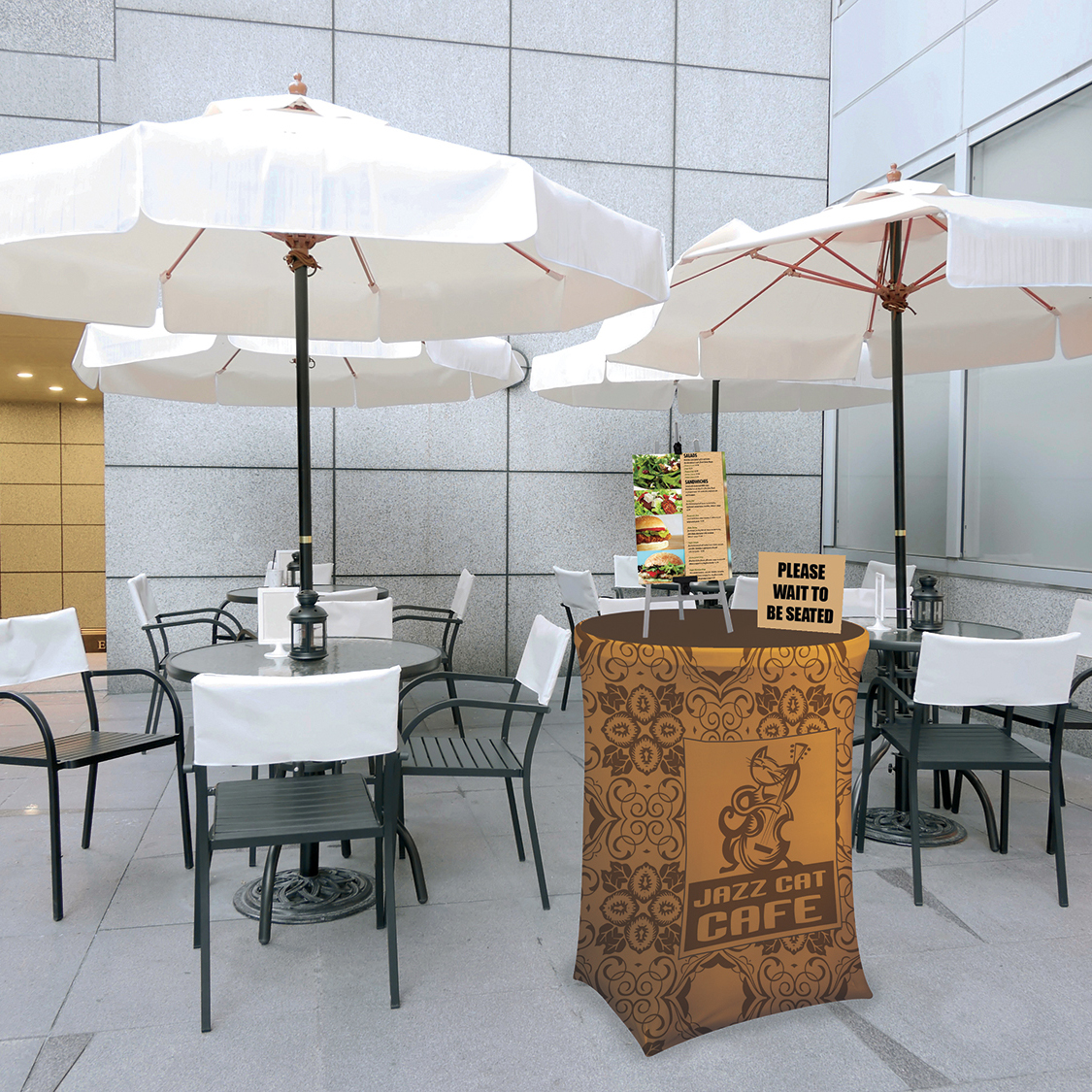 Bar-Height UltraFit Round Table Throw (Full-Color Full Bleed) 2