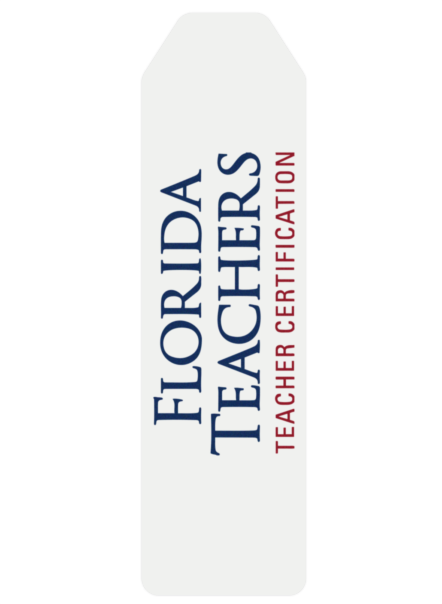 Cardstock Bookmark Stock Shape 12 pt - White 6