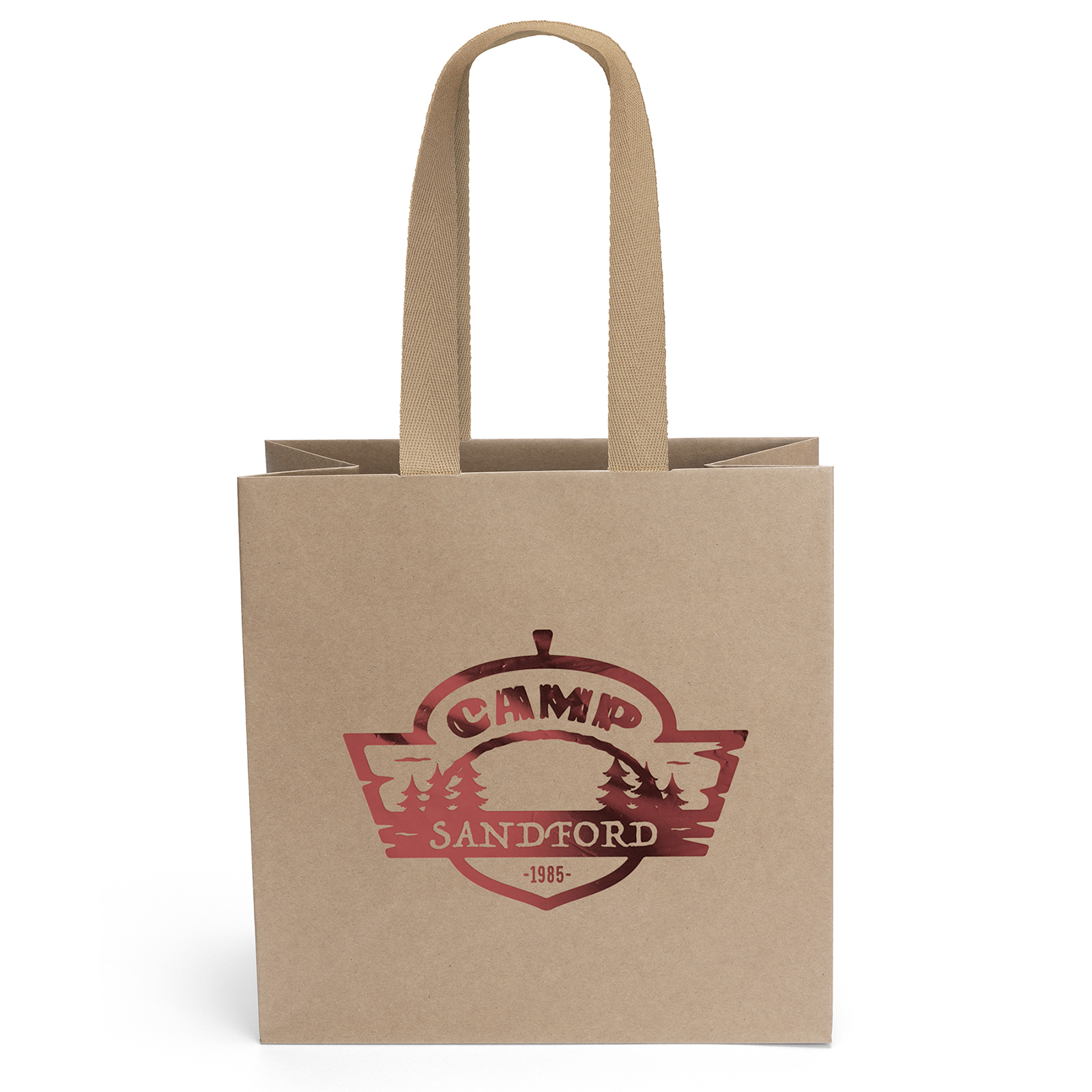 Villa™- Eco Kraft-Brown Laminated Eurotote - Foil Print