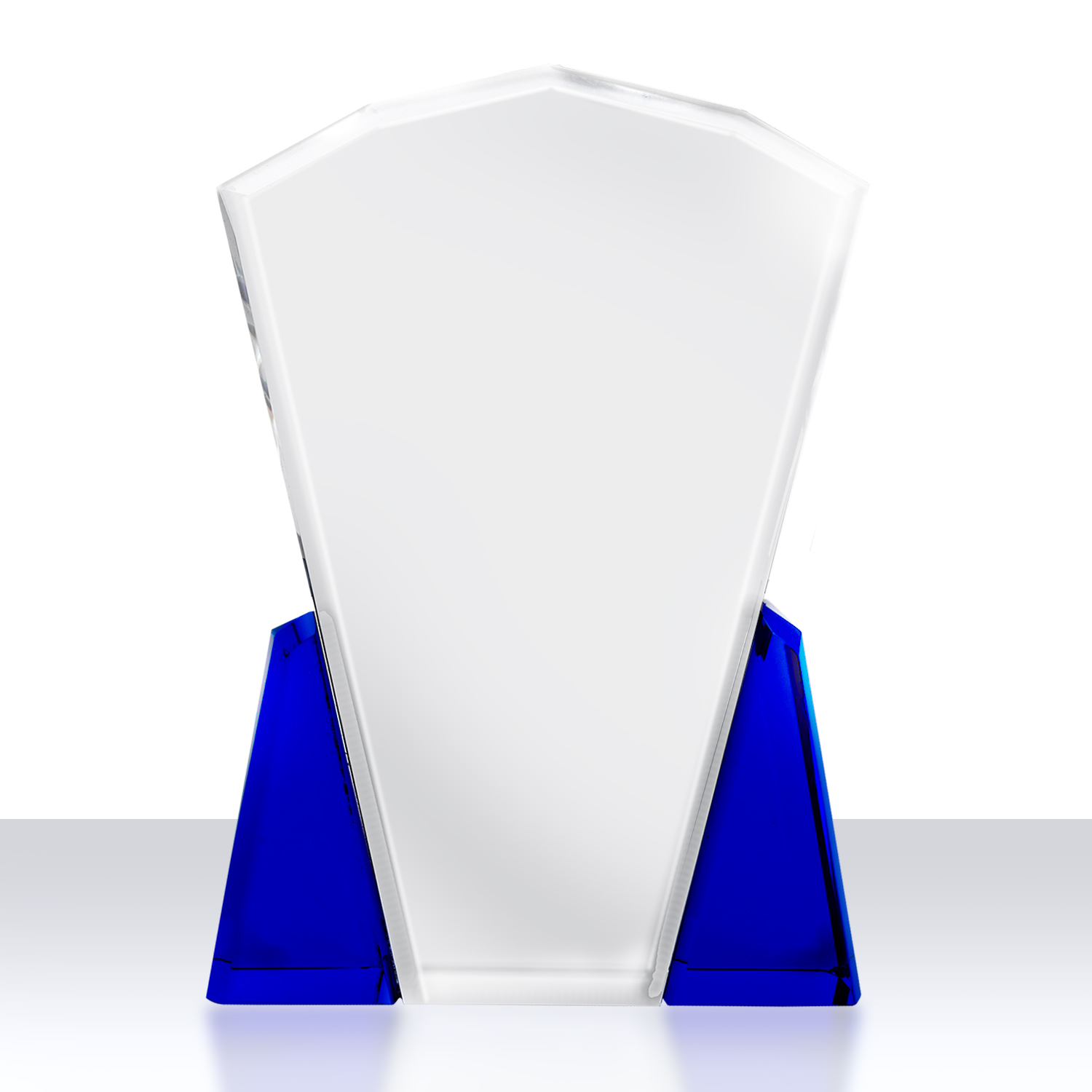 Facet Top Award with Blue Accents 2