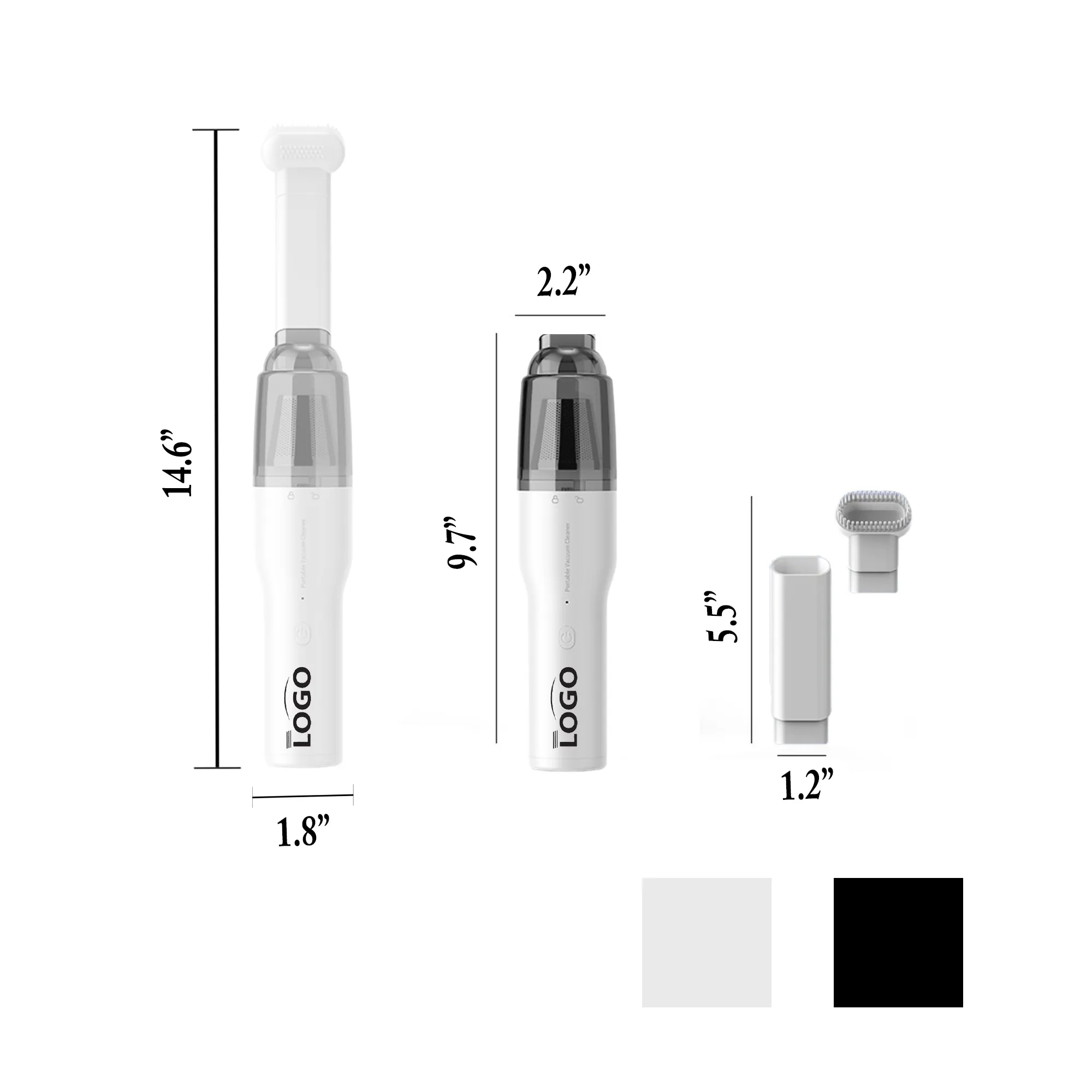 Portable Dual Function Car / Home Vacuum Cleaner MOQ 100PCS 3