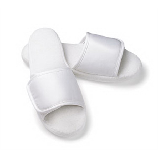 Mens Open Toe Microfiber Slippers 2