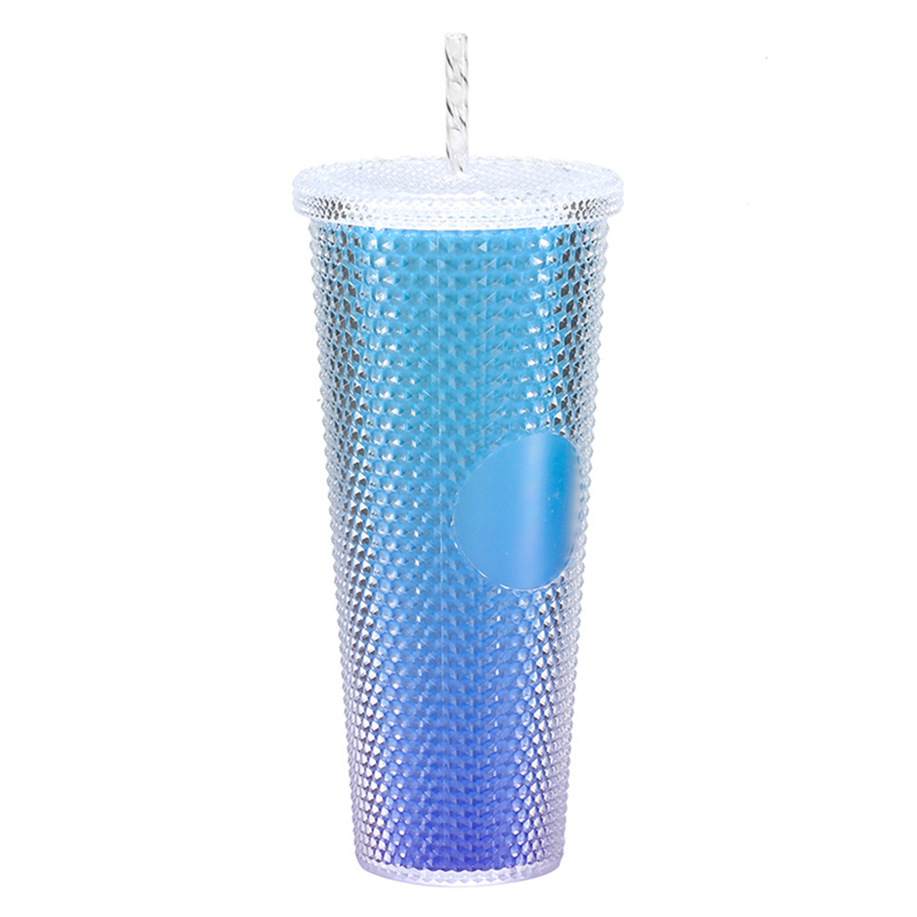 24oz Plastic Durian Cup with Straw 22