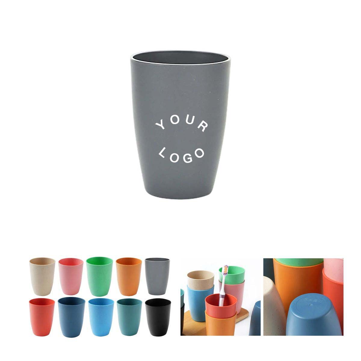 Sustainable Wheat Straw Cup with Smooth Finish 11