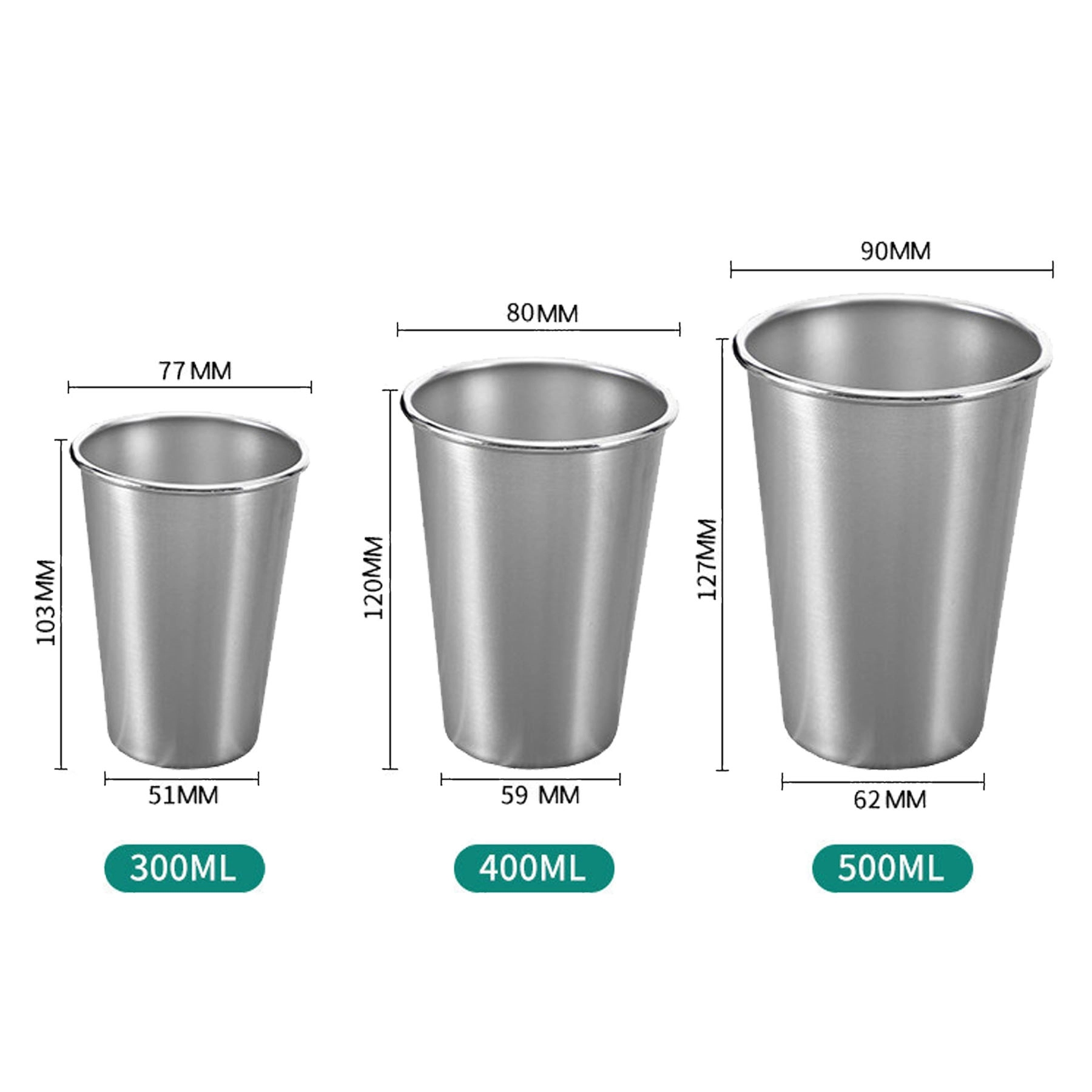 10.2 oz Stainless Steel Beer Cup w/ Sleeve 2