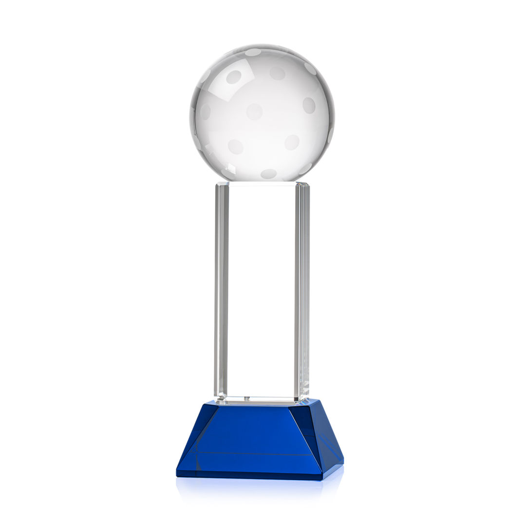 Pickleball VividPrint™ Award on Stowe Base - Blue 18