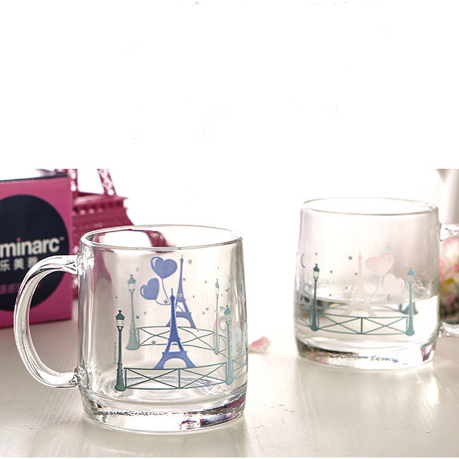 13oz Color-Changing Glass Mug - Heat Sensitive for Couples 1