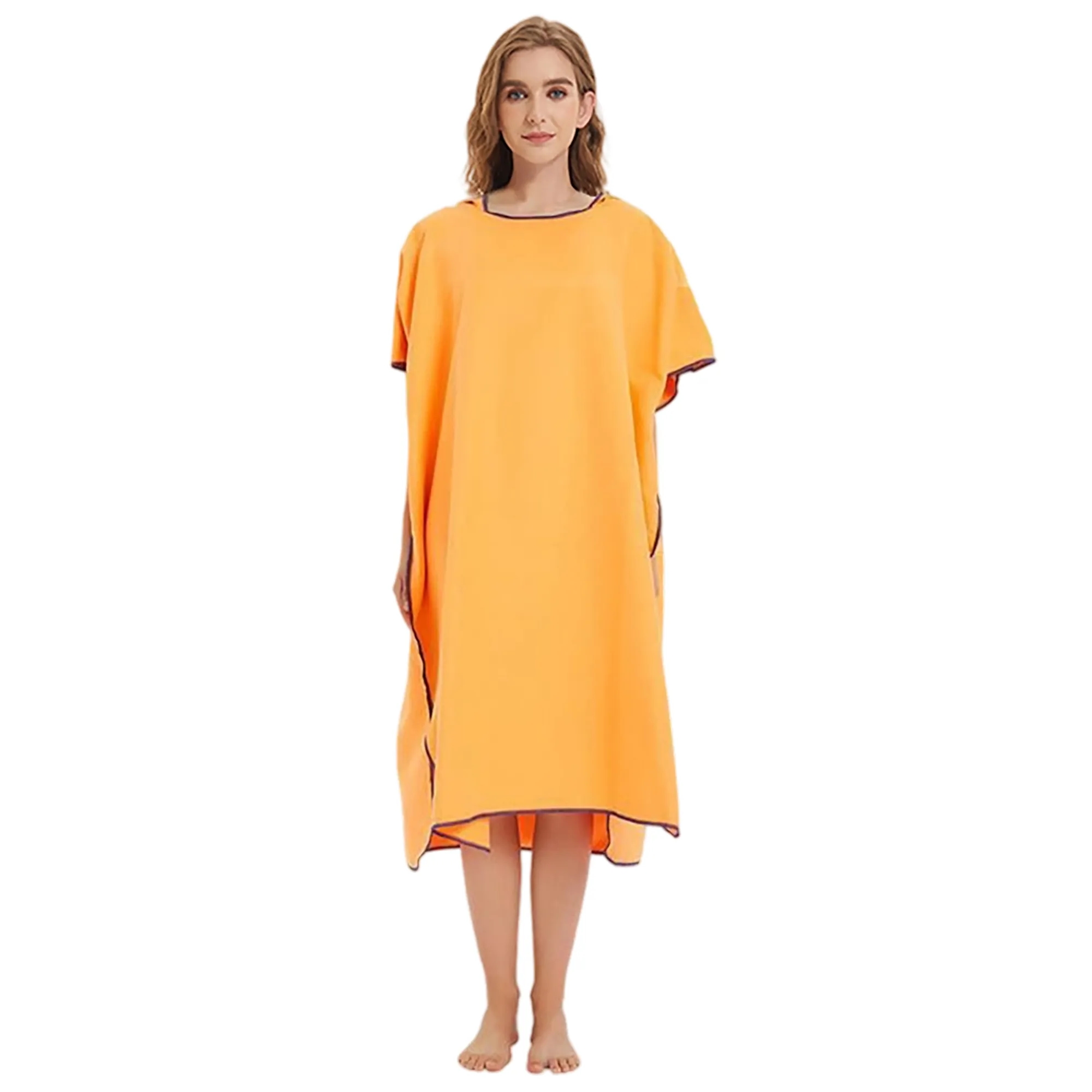 MOQ 50 Solid Color Adult Poncho 7