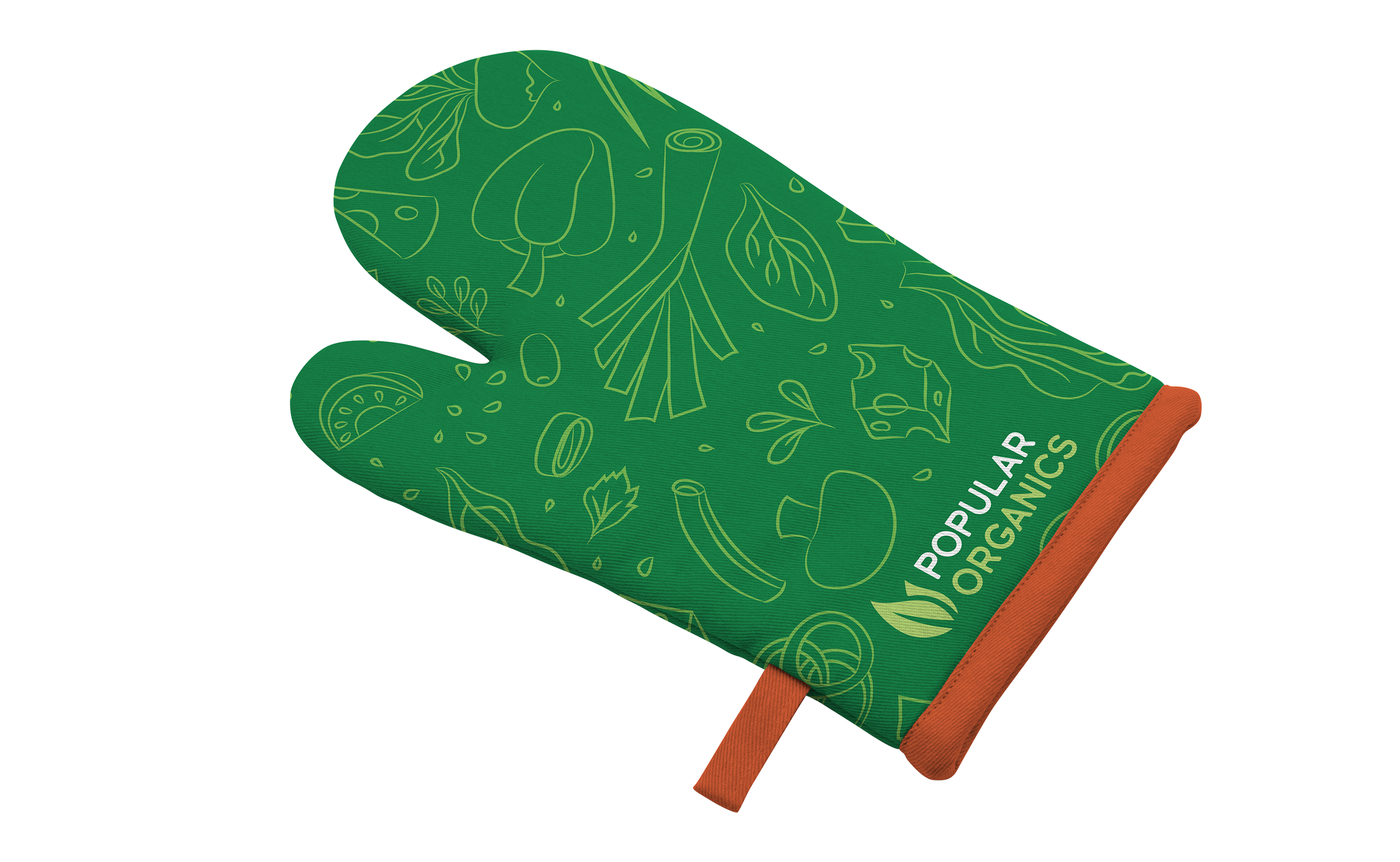 Two Cotton Oven Mitts with Hang Tag 1