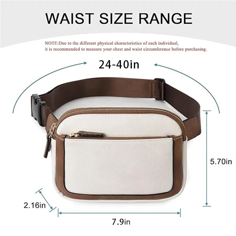 Vegan Leather Crossbody Waist Belt Bag 4