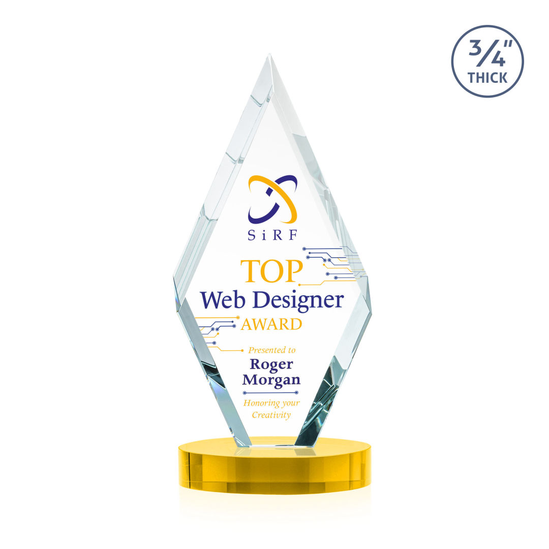 Richmond VividPrint™ Award on Alberton Base - Gold 12