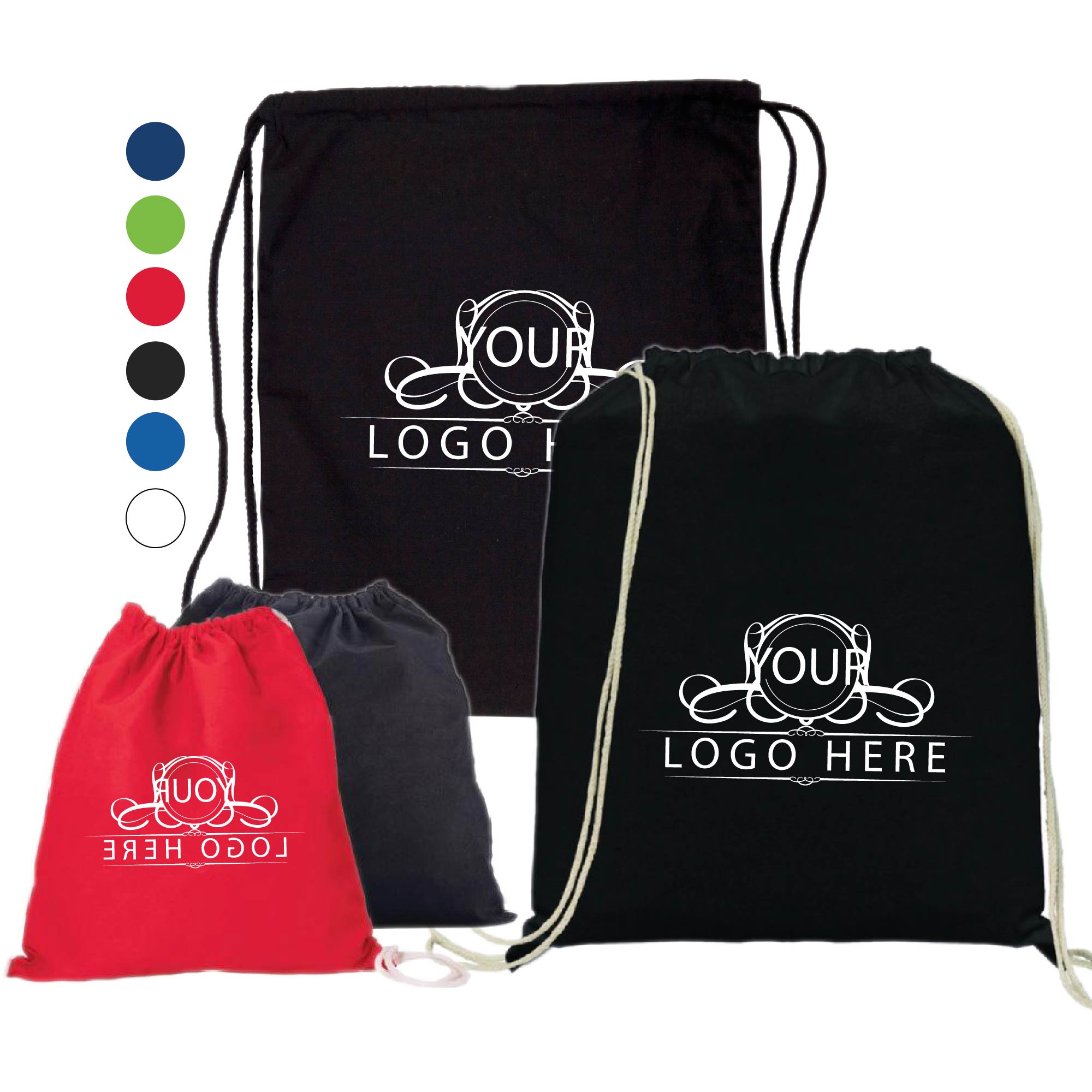 Cotton Canvas Drawstring Bag 1