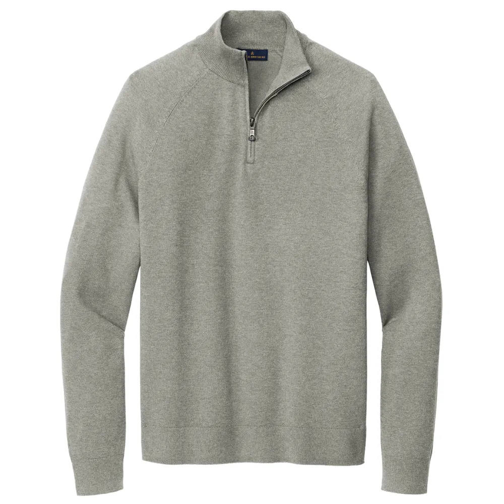 Brooks Brothers(R) Cotton Stretch 1/4-Zip Sweater 8