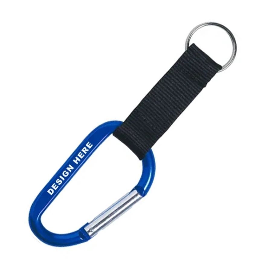 Carabiner with Nylon Webbing Strap Loop 2
