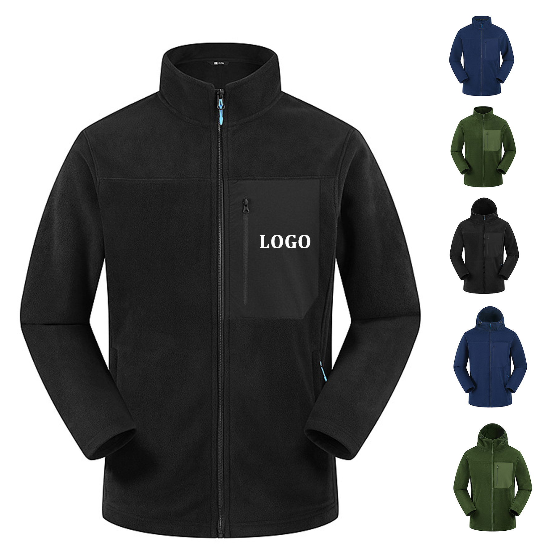 Polar Fleece Zip Up Winter Softshell Jacket 6