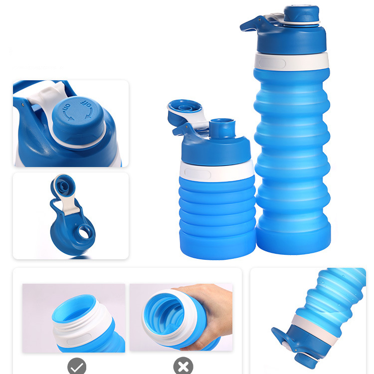 Stretch Folding Bottle With Carabiner 3