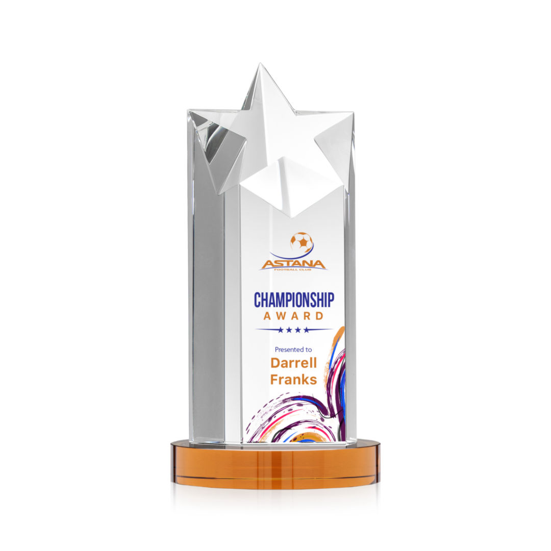 Berkeley VividPrint™ Award on Condor Base - Amber 6