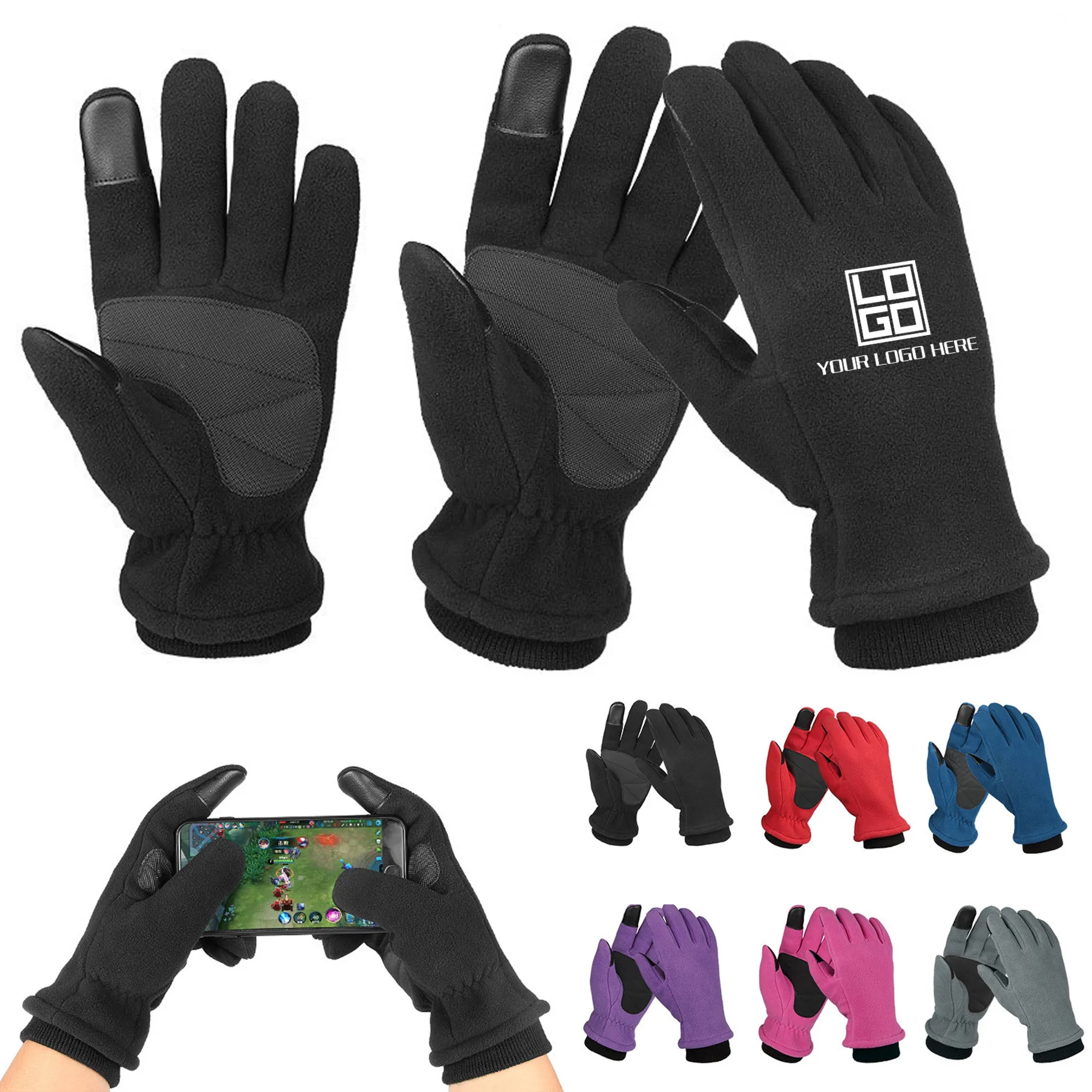 Winter Outdoor Cycling Warm Gloves Waterproof Touch Screen 3