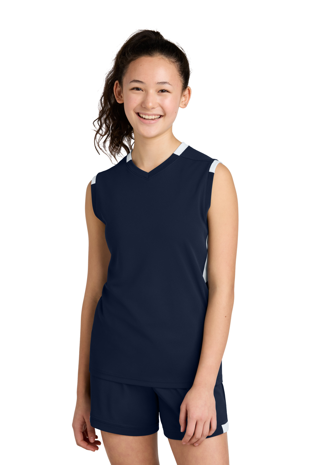 Sport-Tek Youth Club Sleeveless V-Neck YST441 39