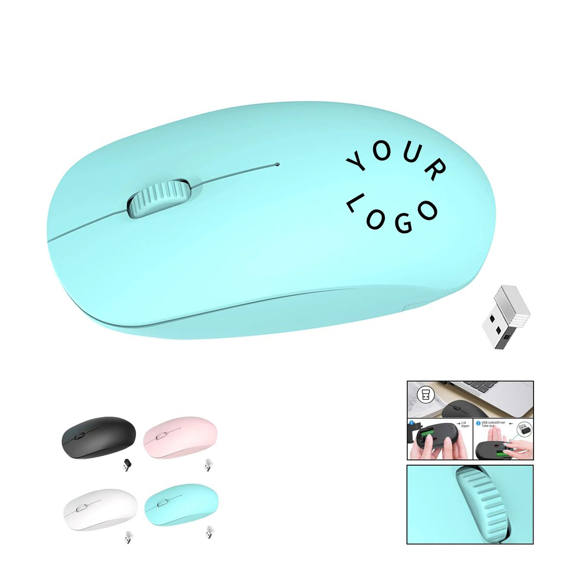 Ergonomic Wireless Mouse with Three Button Setup 3