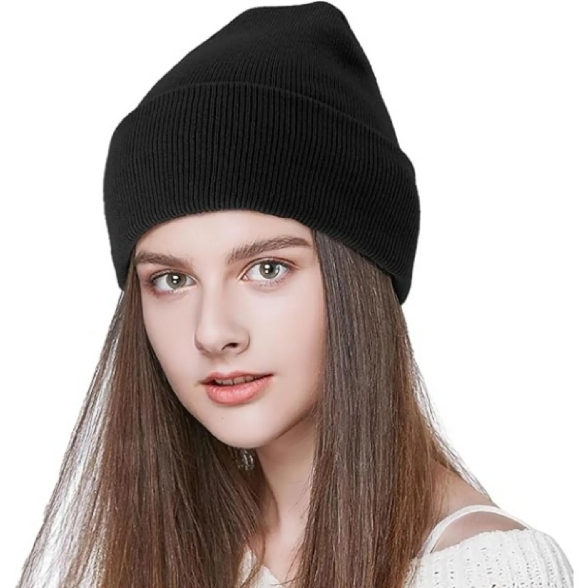Warm Acrylic Knit Beanie Winter Hat for Outdoor Use 6