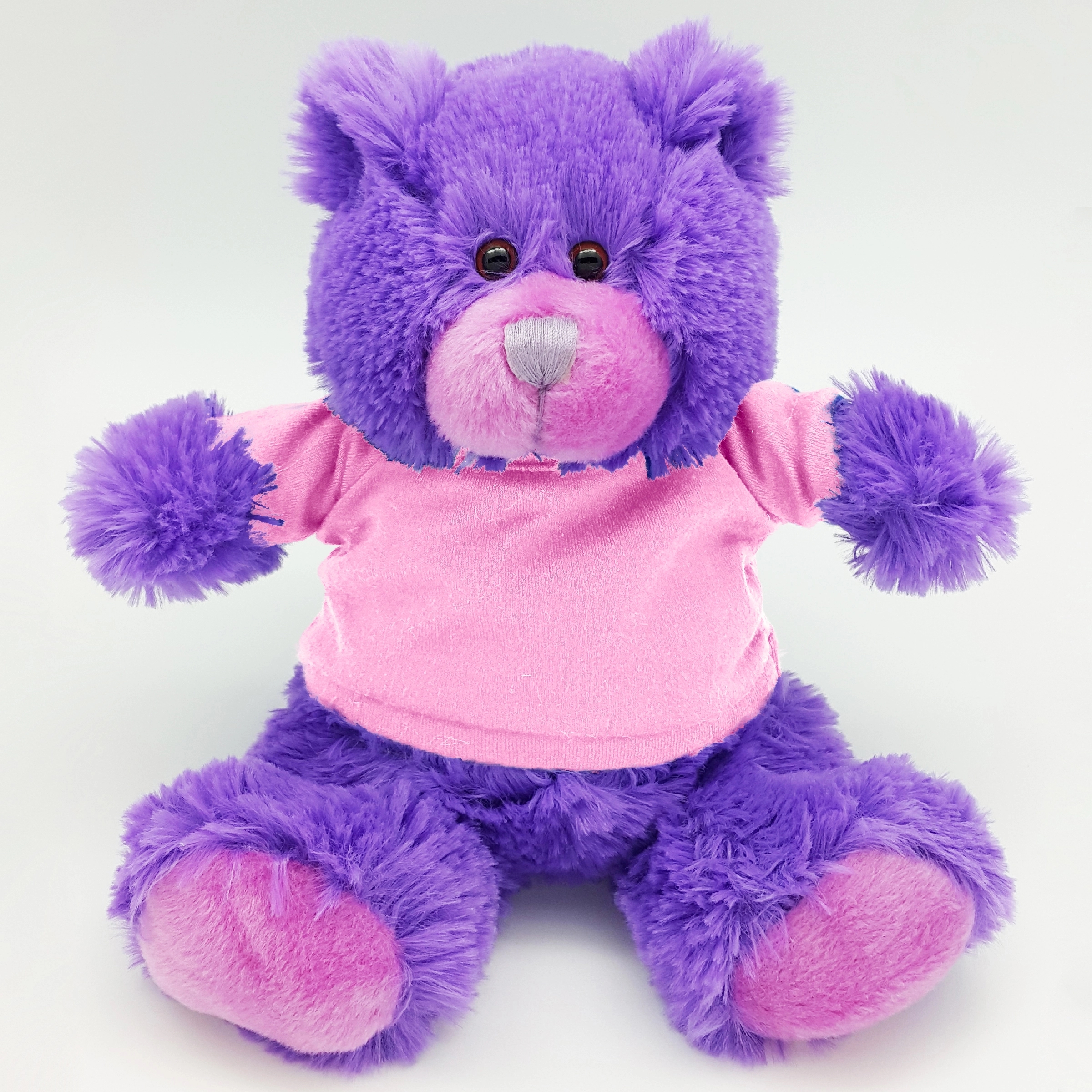 8" Bright Color Purple Bear 4