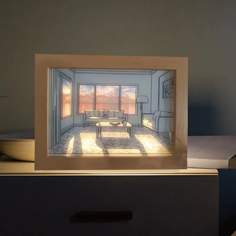 Light Up Painting LED Photo Frame 6