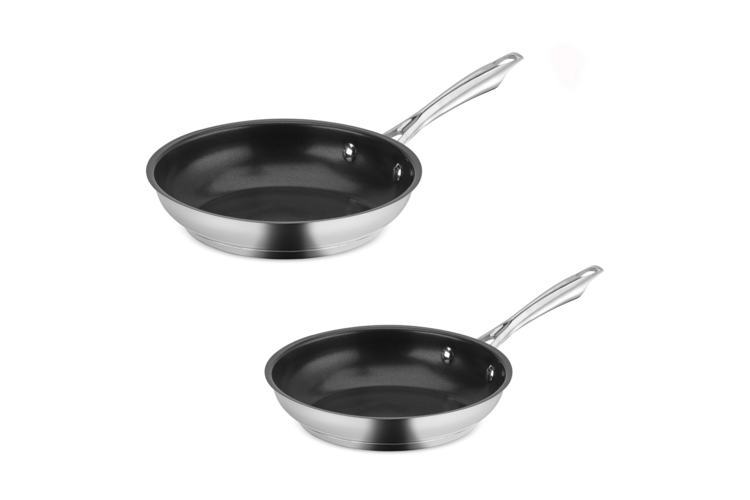 Cuisinart Professional Series Stainless Steel 2-Pack Non-Stick Skillet Set 1