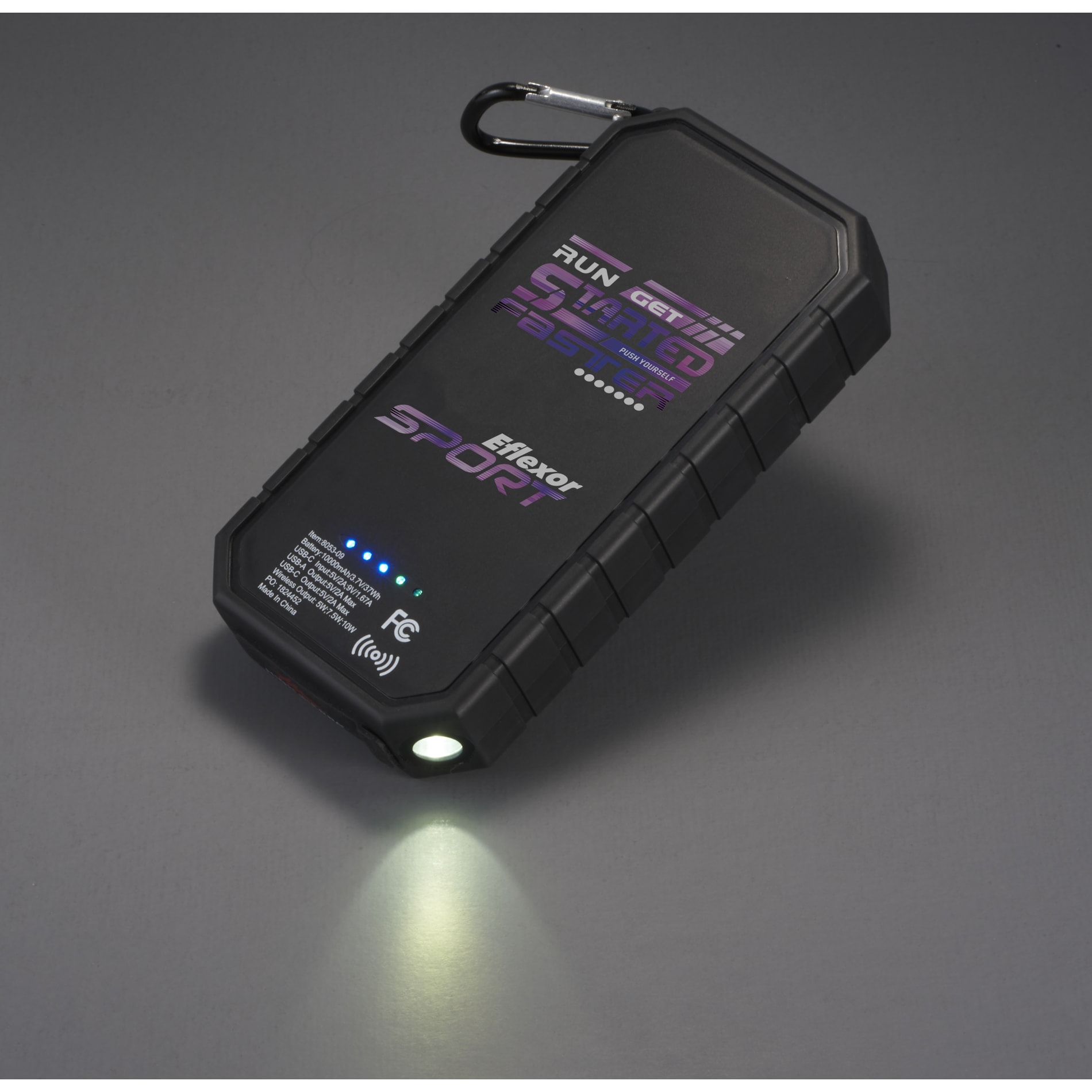 High Sierra® IPX 5 Solar Fast Wireless Power Bank 44