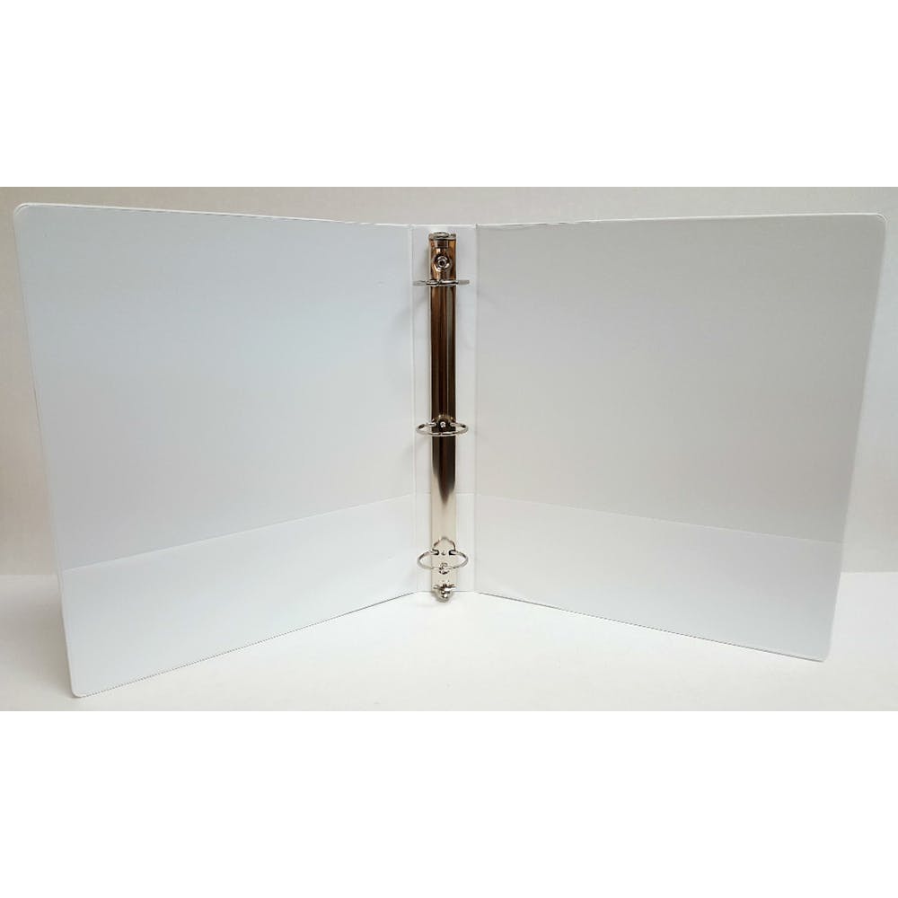 1" Binders - White 2-Pockets 1