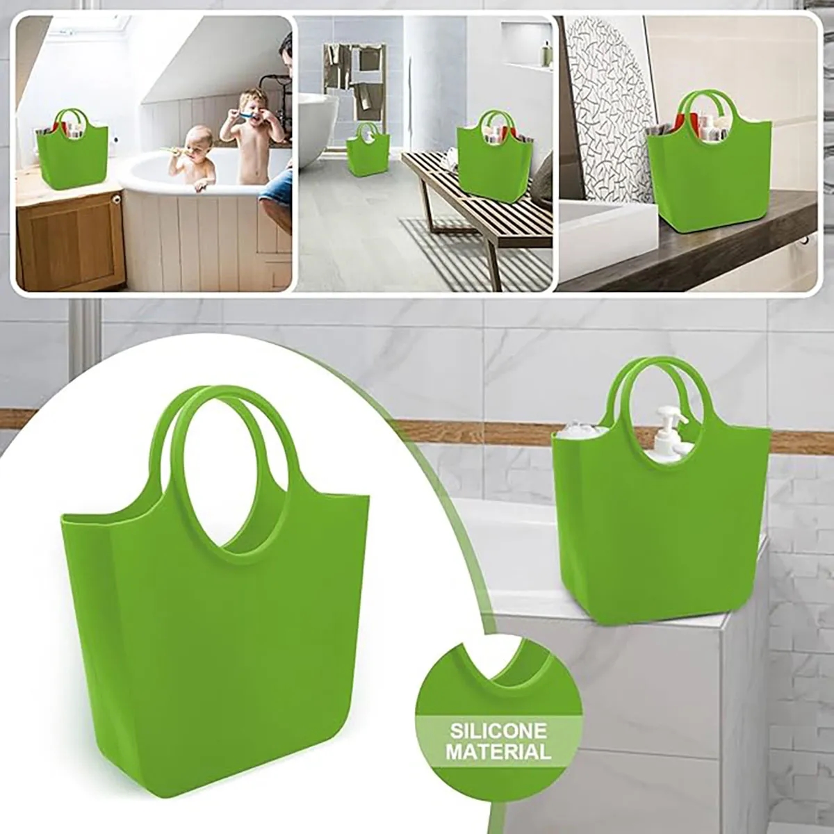 Kitchen Storage Containers Silicone Rubber Tote Bag 1