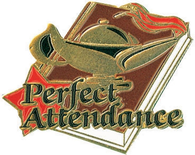 Perfect Attendance Lapel Pin (1-1/4")