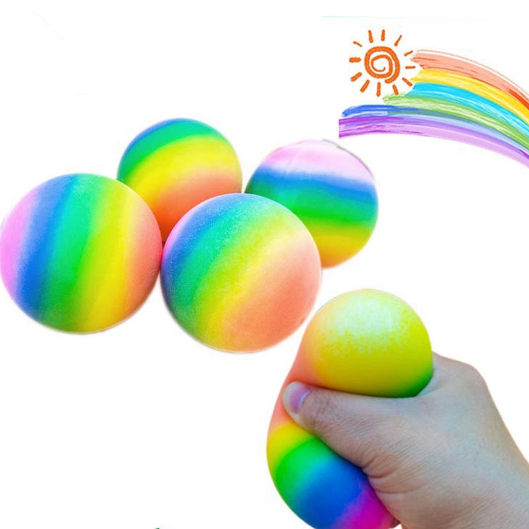 Rainbow Stress Ball Fidget Toy 2
