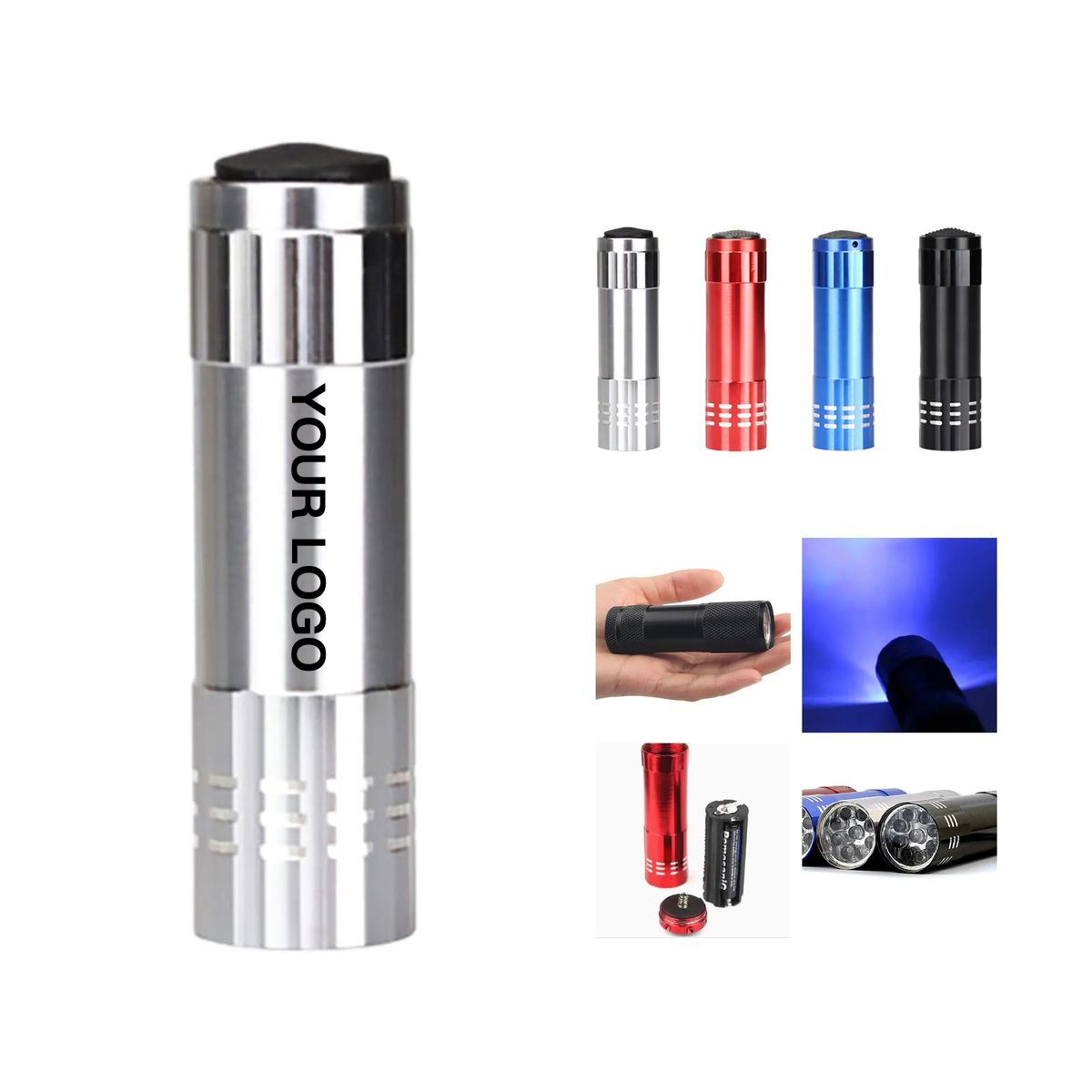 Portable ABS 9 LED Flashlight for Travel and Safety 3