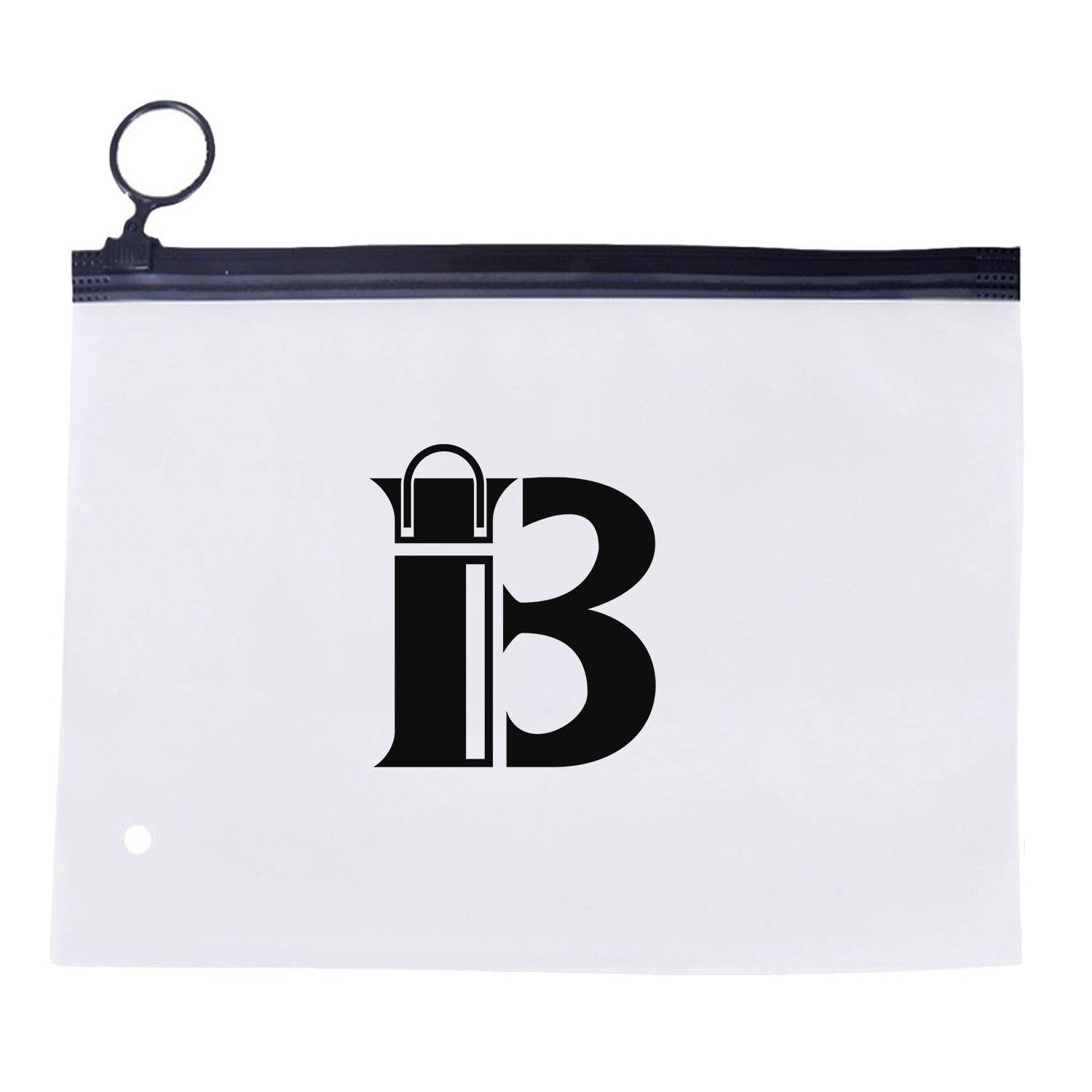 Customizable sizes Frosted Cosmetic Pouch w/ Zipper 7