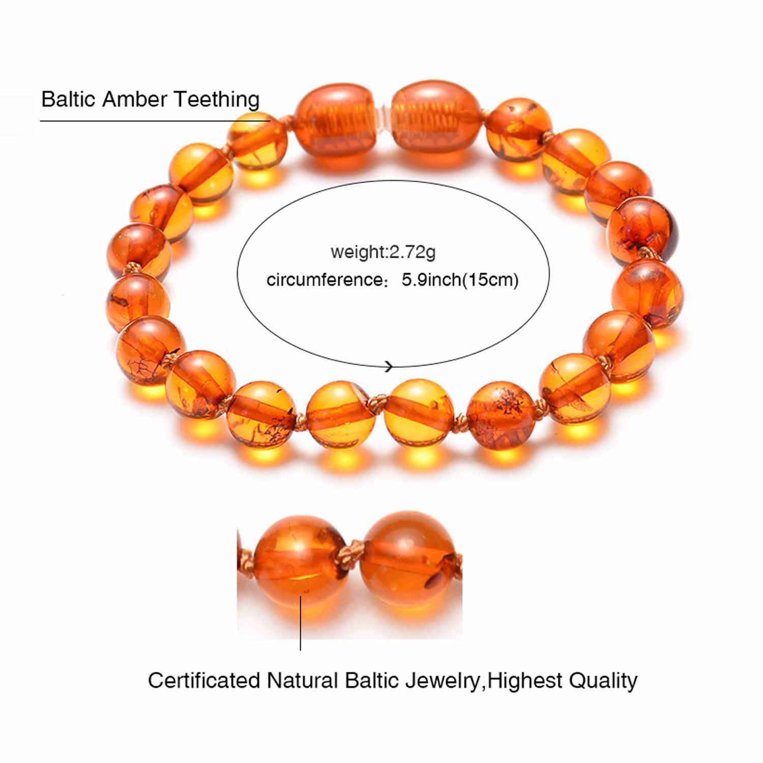 Amber Bracelet Baby Gift Set 5